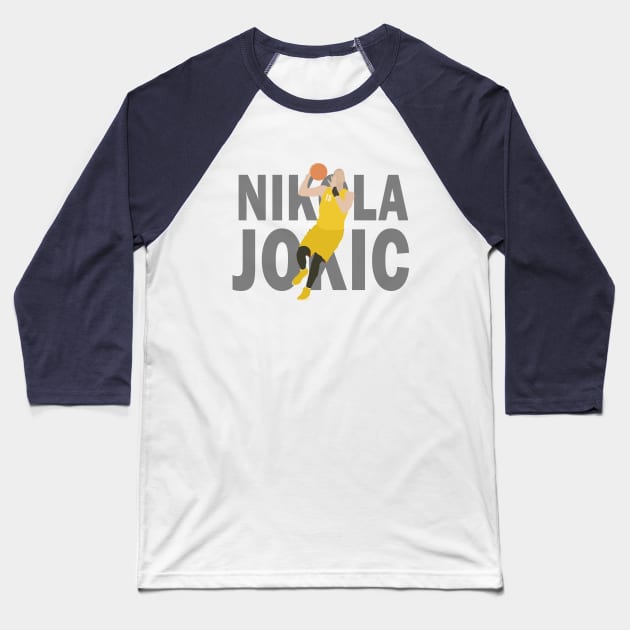 Nikola Jokic Baseball T-Shirt by valentinahramov